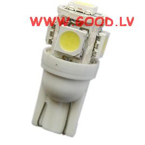  T10-WG-5SMD-W (2 gab.)