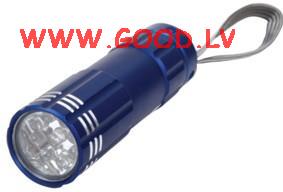  Lukturis 9xLED 3xAAA Aluminium Blue