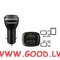 Tomtom trais ldtjs ar dieviem USB portiem