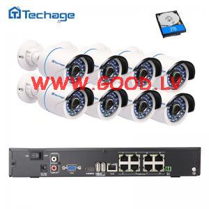 Full HD videonovroanas komplekts ar raksttju un 8 kamerm.