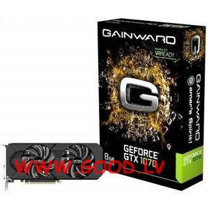 Gainward GeForce GTX 1070, 8GB GDDR5 (256 Bit), HDMI, DVI, 3xDP video karte