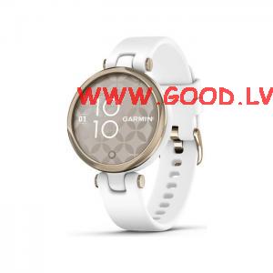 Garmin Lily krmkrsas zelta krs ar baltu korpusu un siksniu