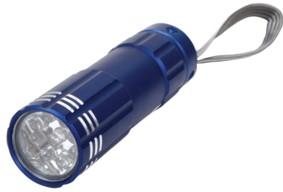  Lukturis 9xLED 3xAAA Aluminium Blue
