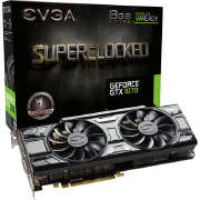 EVGA GTX 1070 SC Gaming Black Ed 8GB DDR5 DVI HDMI 3xDP video karte